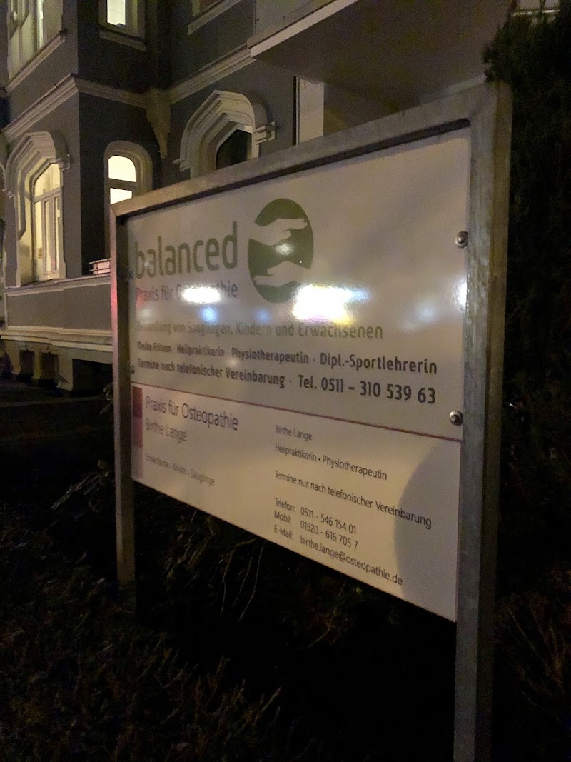 balanced · Praxis für Osteopathie